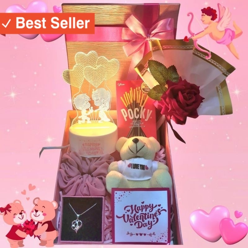 Kado Valentine Terindah buat pasangan / Hampers Valentine / Kado Valentine Cewek / Hadiah Pacar Roma