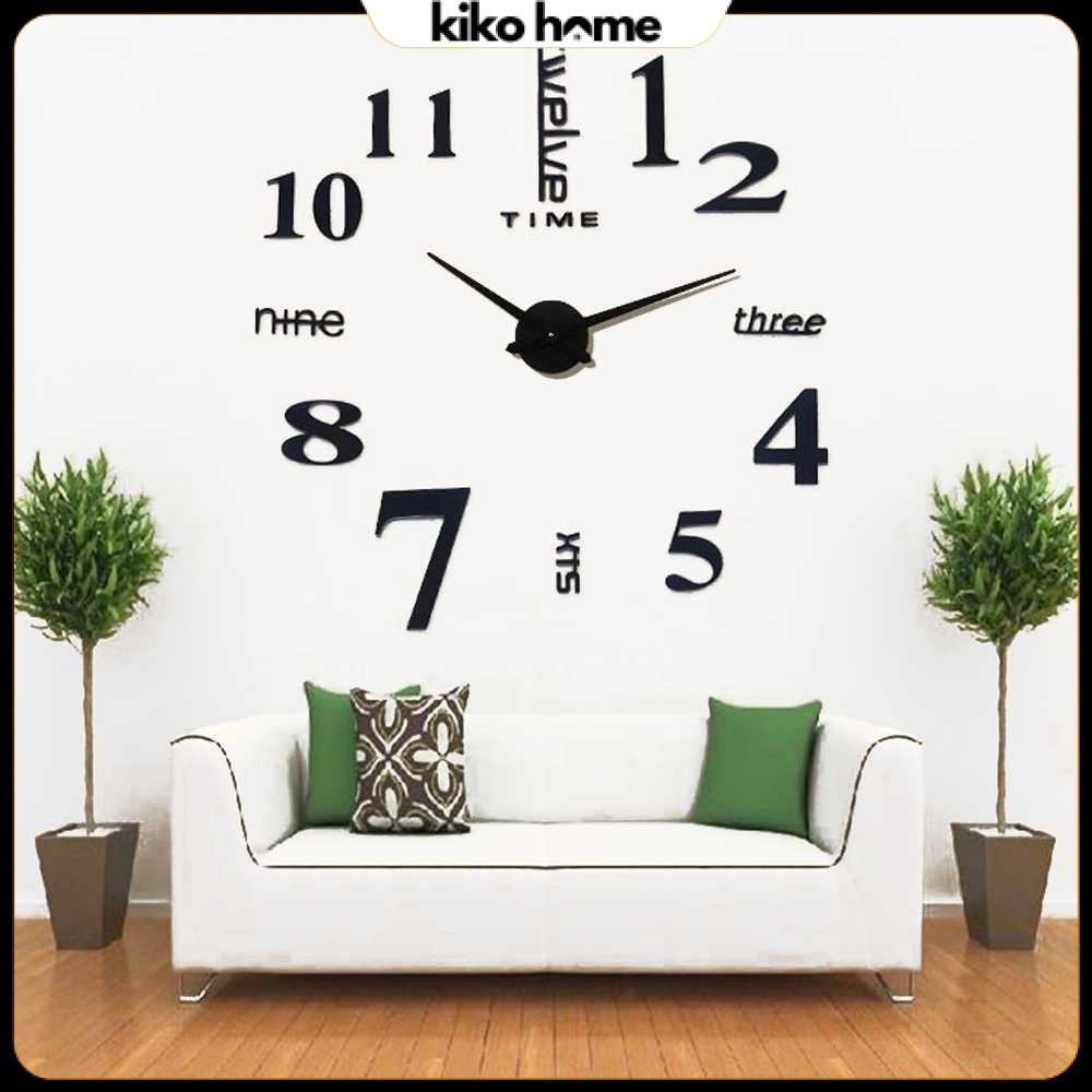 Jam Dinding Besar DIY Giant Wall Clock Quartz 120 cm - MR-101