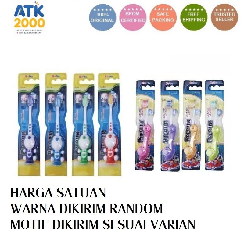 BOBO Sikat Gigi Anak Doraemon#Sikat Gigi Anak Karakter#Premier Bobo Sikat Gigi Lipat Travel Mobil# S