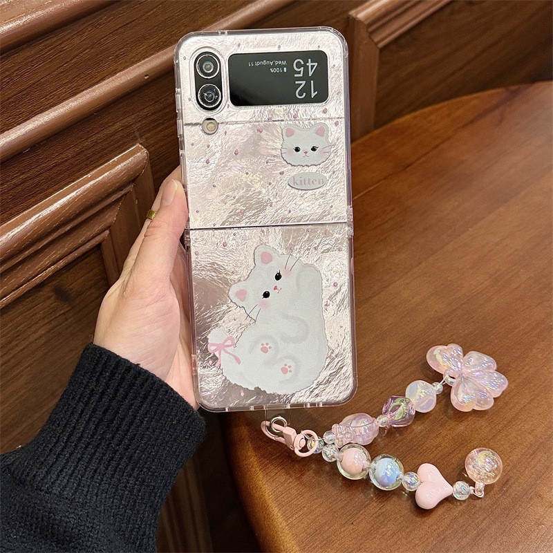 Samsung ZFlip 7/4 New Cartoon Graffiti Butterfly  Zflip 5/6 charm Phone Case