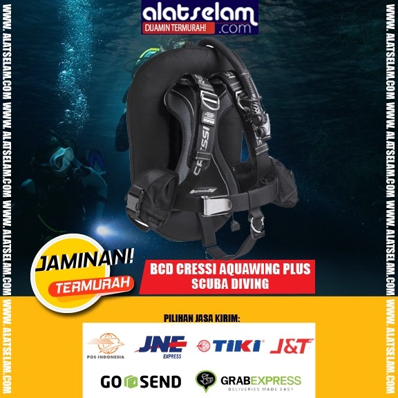 BCD Cressi Aquawing Plus / BCD Donat / BCD Scuba Diving Bulat Donat / Peralatan Selam / Alat Selam S
