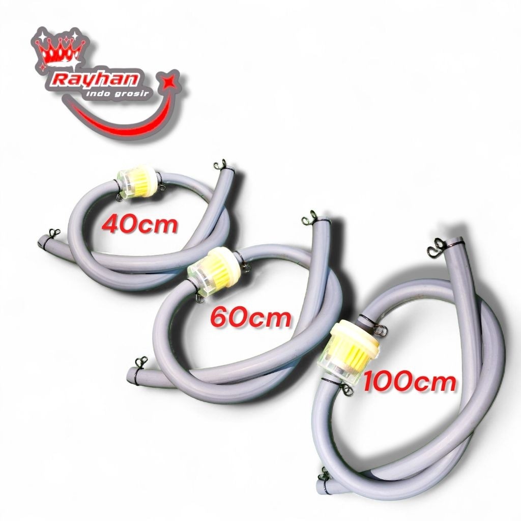 selang bensin dan saringan bensin motor/mobil universal..
