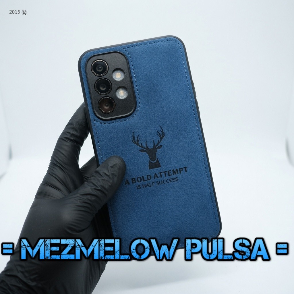 Hard Case Casing Bahan Kain Kanvas Leather Case SAMSUNG A23 4G / SAMSUNG A23 5G