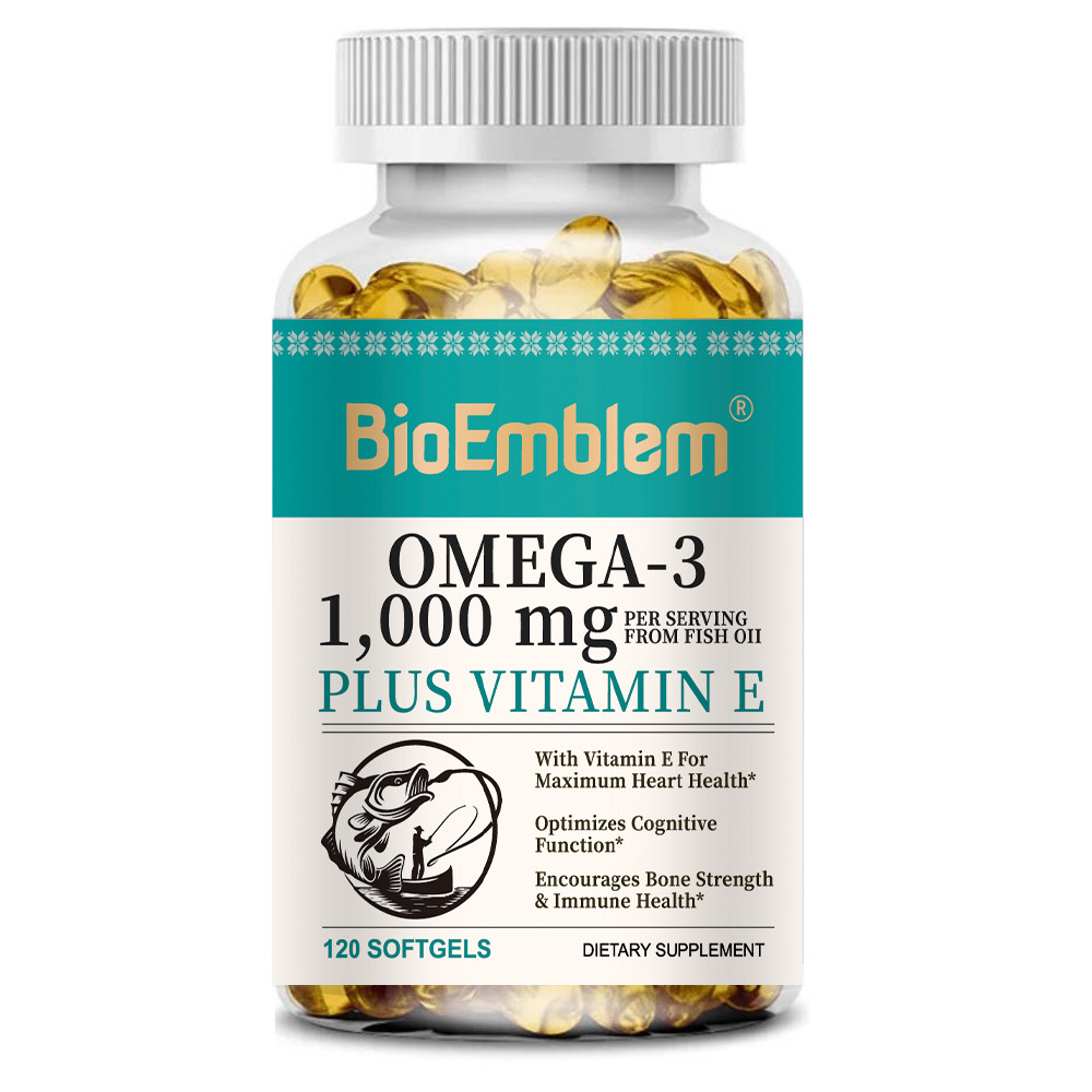 Omega 3 Fish Oil Minyak Ikan 2500mg - EPA DHA Tingkat Tinggi untuk Jantung & Otak & Mata & Sendi Ban