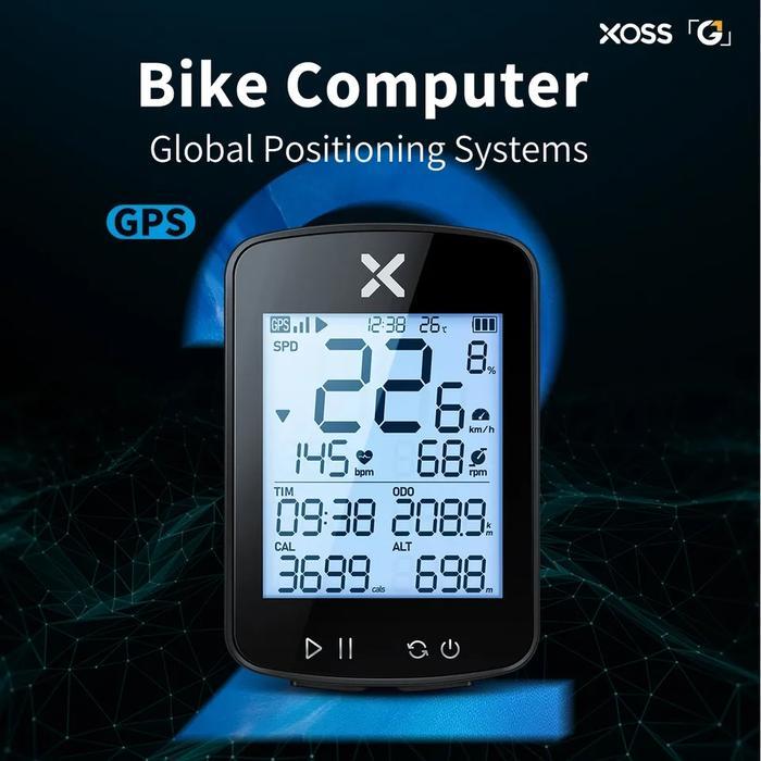 Xoss Speedometer G+ G2+ G3+ NAV+ Satelit Gps Speedometer Sepeda Bluetooth - XOSS G2+