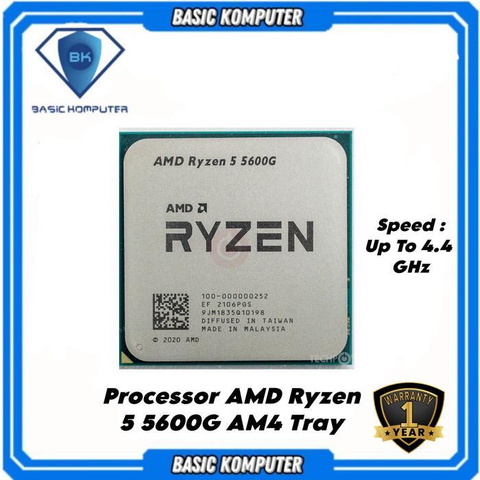 PROCESSOR AMD RYZEN 5 5600G TRAY - GARANSI 1 TAHUN