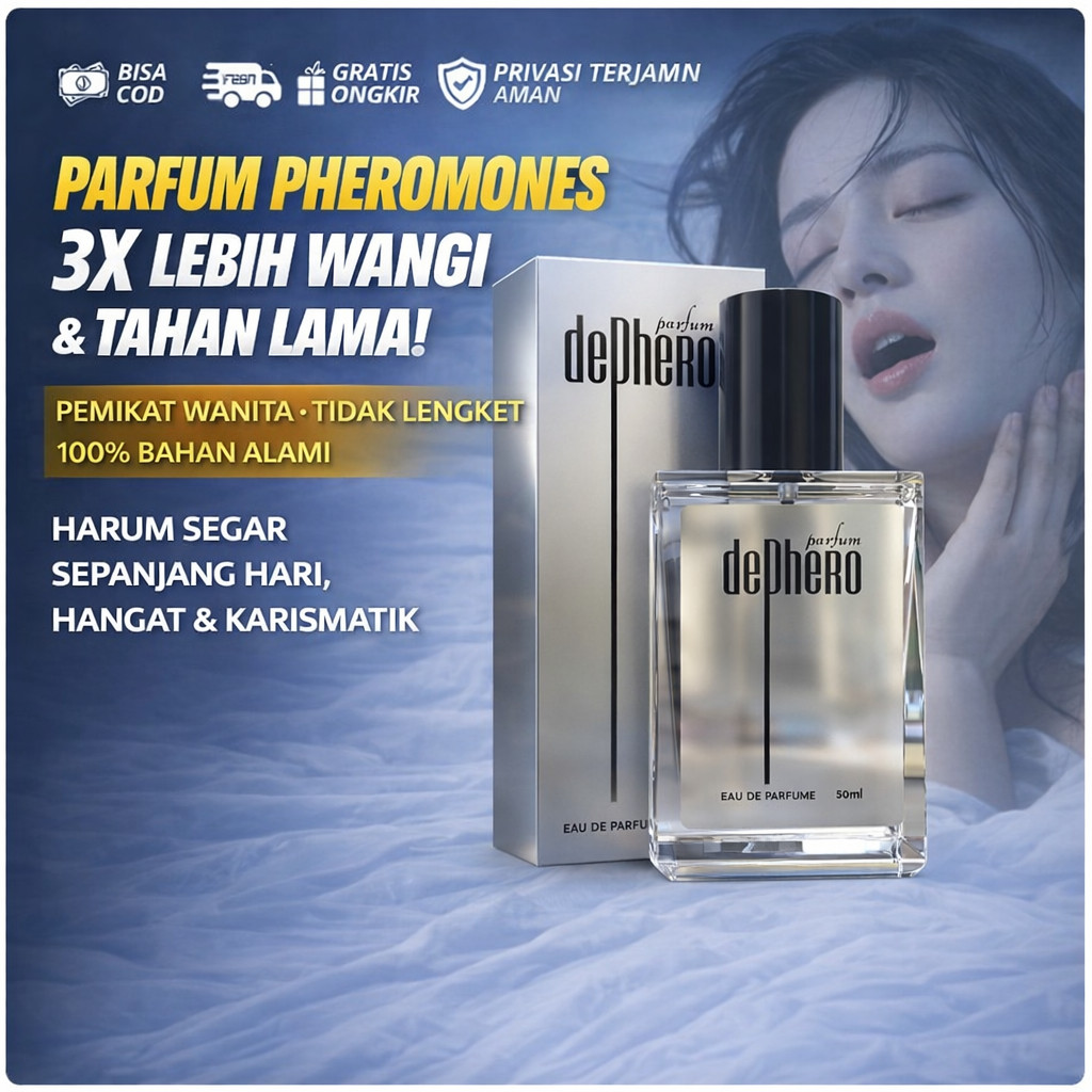 (Jumpstart Joy) Parfum Dephero Pheromone pemikat wanita Original Parfum Pria Aroma Maskulin Tahan La