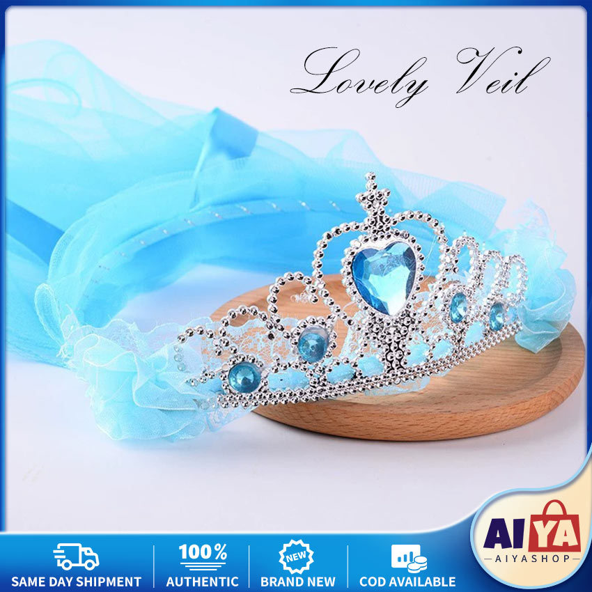 Bando Veil Pengapit Anak / Bando Anak / Bando Pengantin Motif Mahkota Permata Berlian Import / Mahko