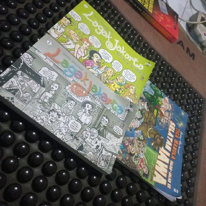 Buku komik kartun Benny & Mice Lagak Jakarta jilid 1 dan 2 plus tiga manula jalan jalan ke selatan j