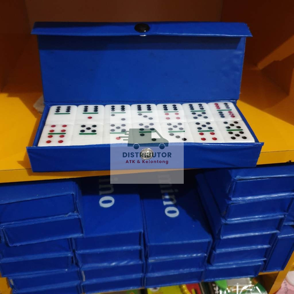 DOMINO BATU Set Gaplek Gaple Akrilik Premium Packing Tebal