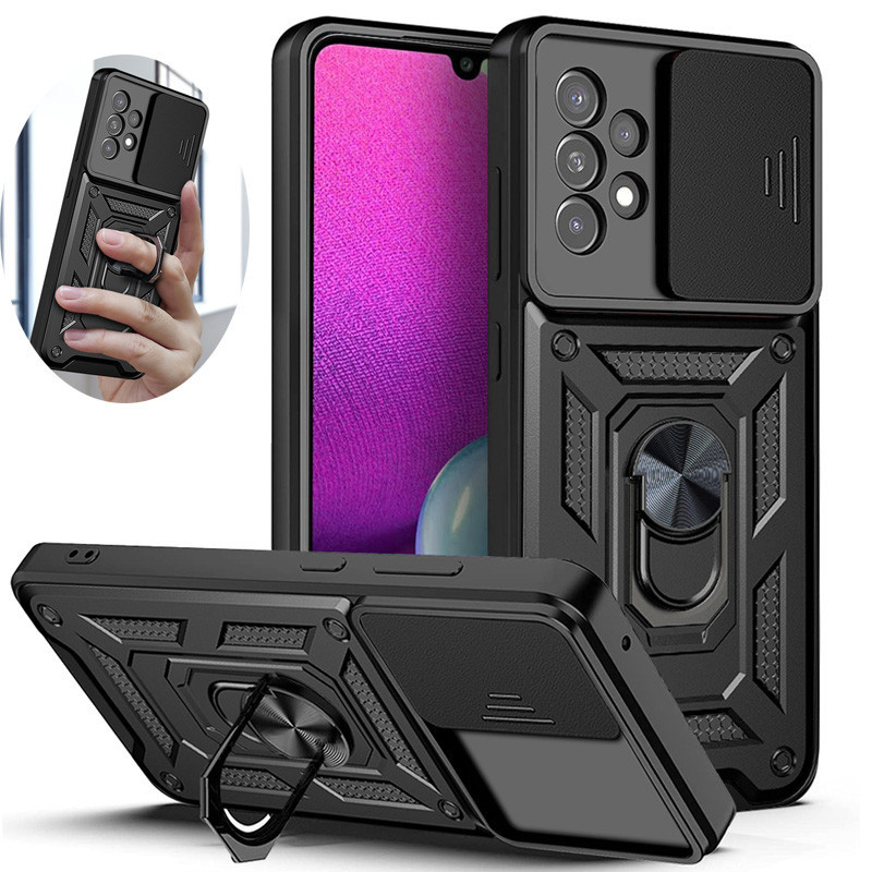 CASE SAMSUNG A22 A32 A52 A52S A72 A13 A23 A53 A73 IRING CASE MILITARY SLIDE CAMERA CASE