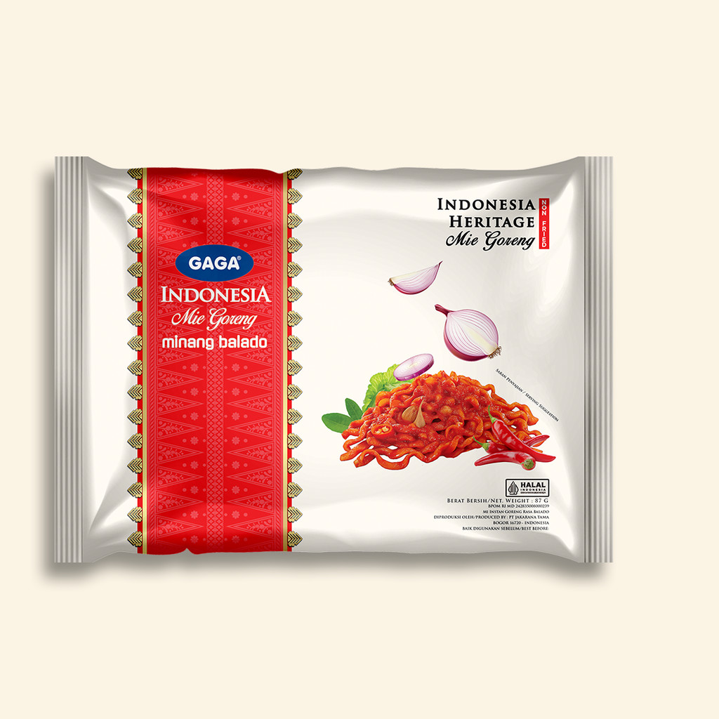 Gaga Indonesia Mie Goreng Premium Goreng Minang Balado
