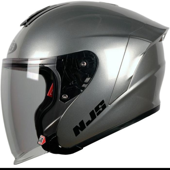 Helm NJS Kairoz - Silver Steel Terlaris - S
