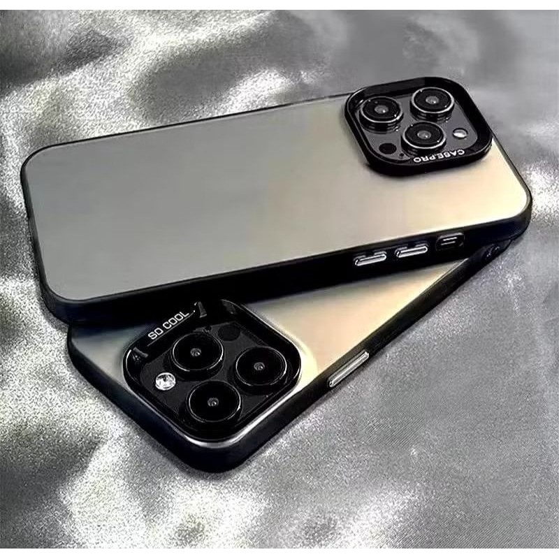 SoftCase Imd Full Black VIVO Y12/Y15/Y17 Silikon Imd Haybrid Hologram Pelindung Belakang HP Camera F