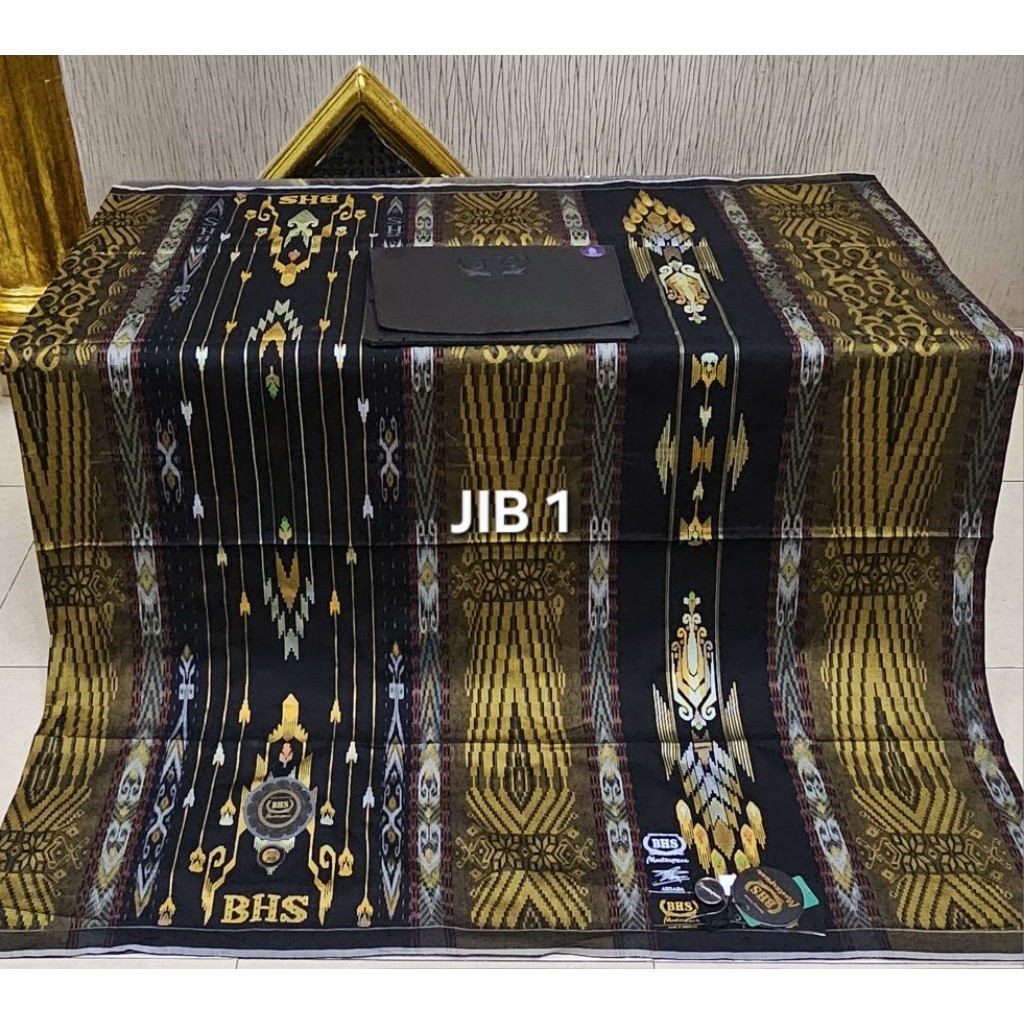sarung bhs sge jib masterpiece gold dan signature full songket timbul bahan sutra sarung termahal be