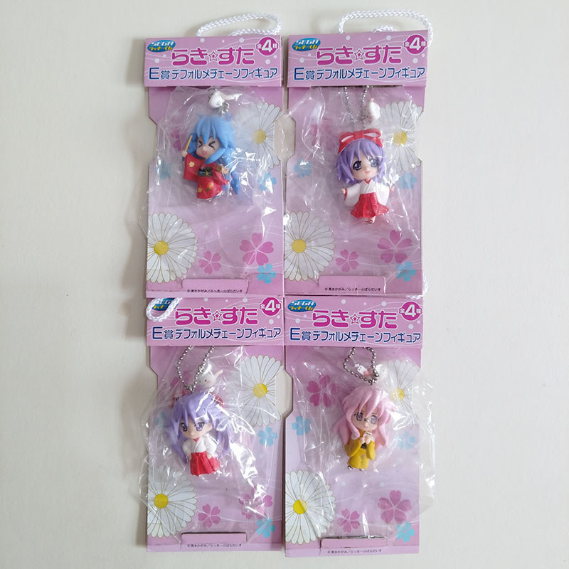 Lucky Star Action Figure Izumi Konata Miyuki Takara Tsukasa Hiiragi Kagami Hiiragi Anime Lovely Figu