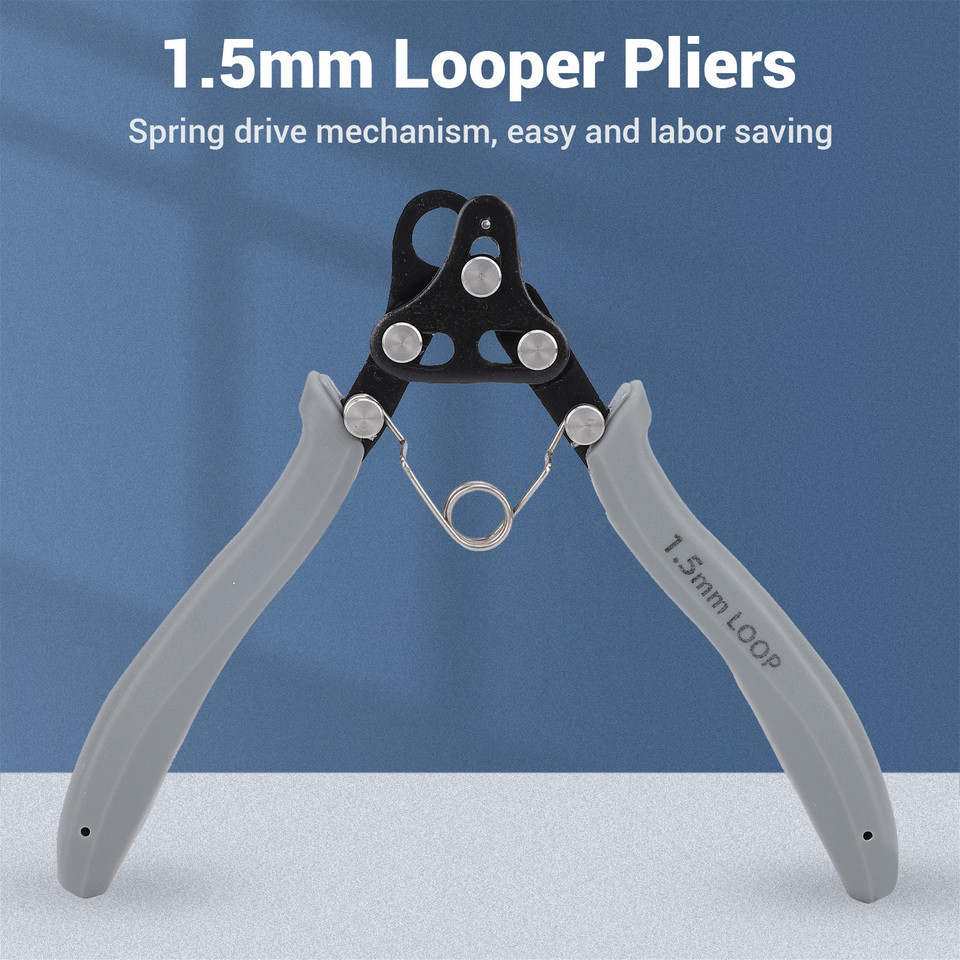 One Step Looper 1.5mm Pliers Tool for Jewelry Making 18-26g Craft Wire Gold Silver Copper Iron Coils