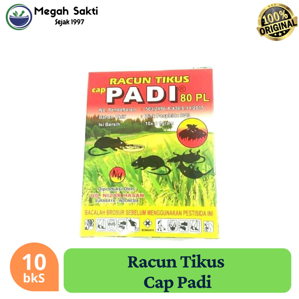 Megah Sakti - Promo Racun Tikus Rodentisida Pembasmi Tikus Ampuh Cap Padi