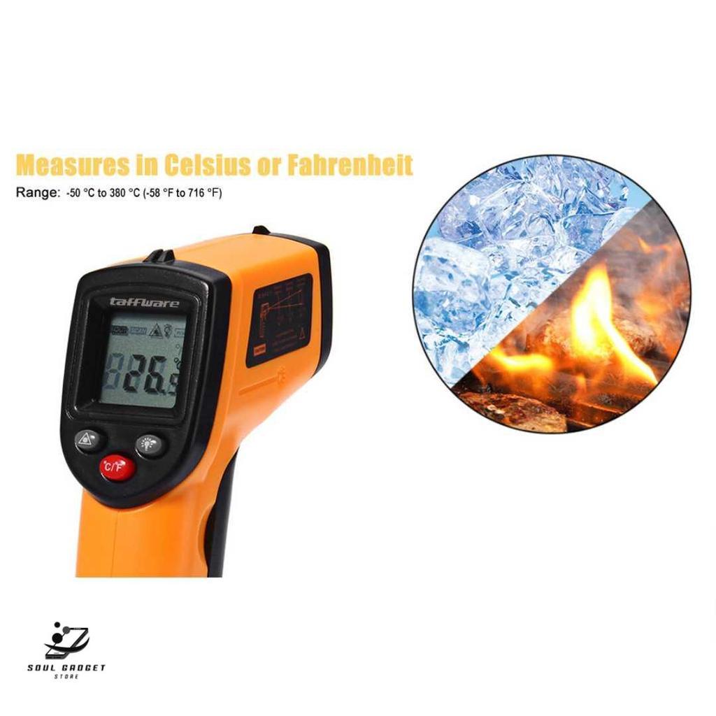 Taffware Thermogun Thermometer Industrial Laser Infrared NonContact - GM320 (CX6000 Series)