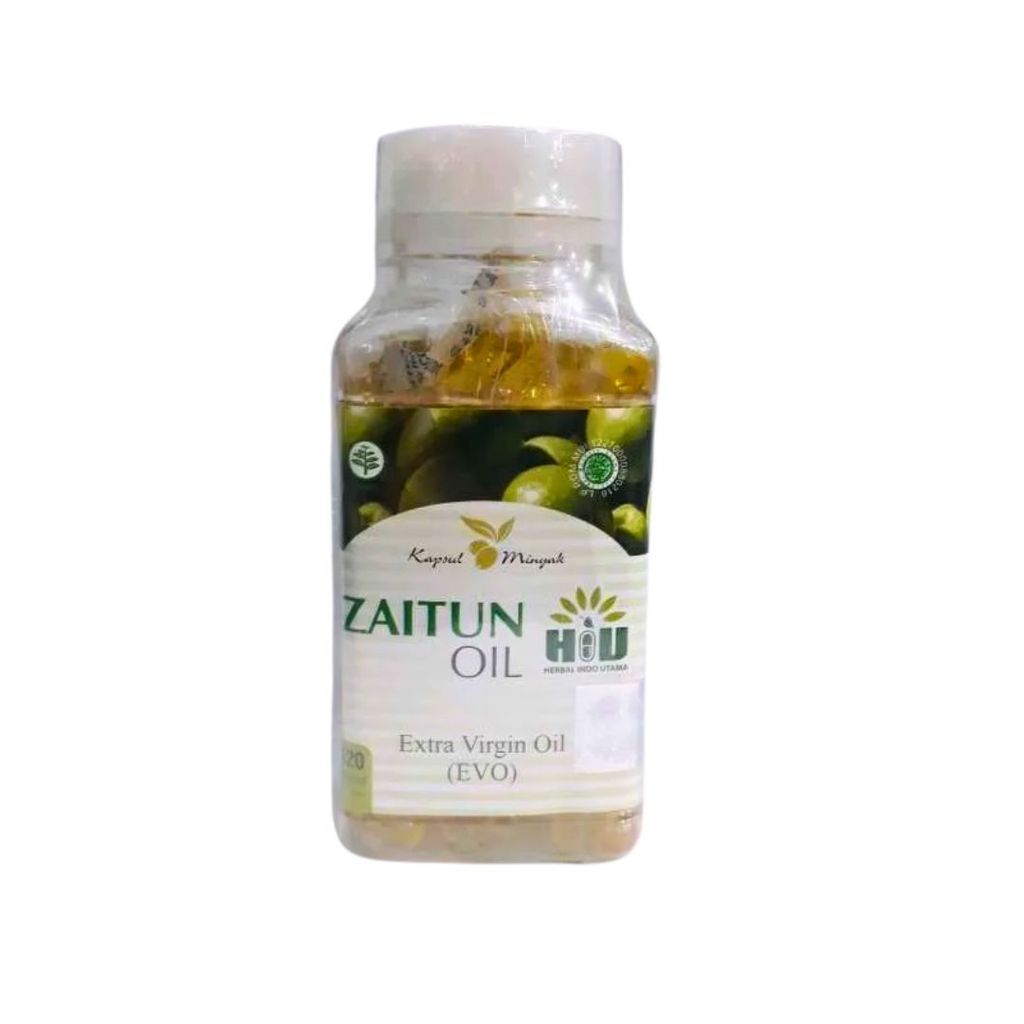 HIU Minyak Zaitun Kapsul 120 Kapsul Suplemen Nutrisi Ibu Hamil dan Menyusui Herbal Indo Utama