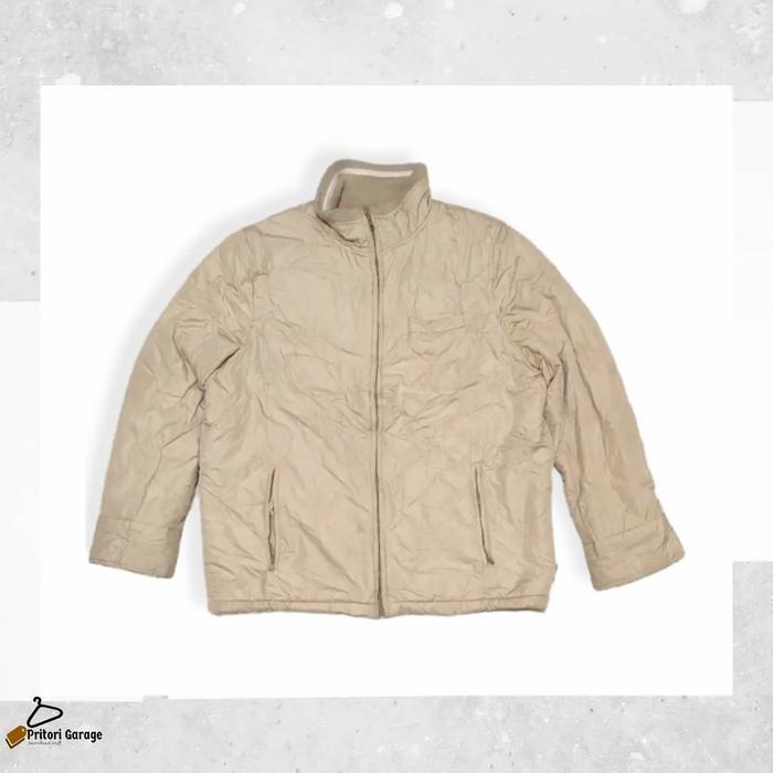 Bomber Puffer Sherpa Jacket Bugle Boy Embroidery Cream Colour Vintage