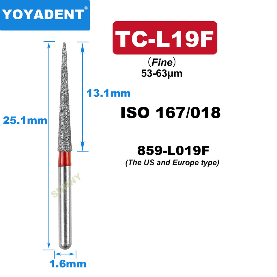 FG Fine Dental Burs Diamond Burs High Speed Turbines Drills Dental Lab Polishing Tools TR/TC/TF/FO/B