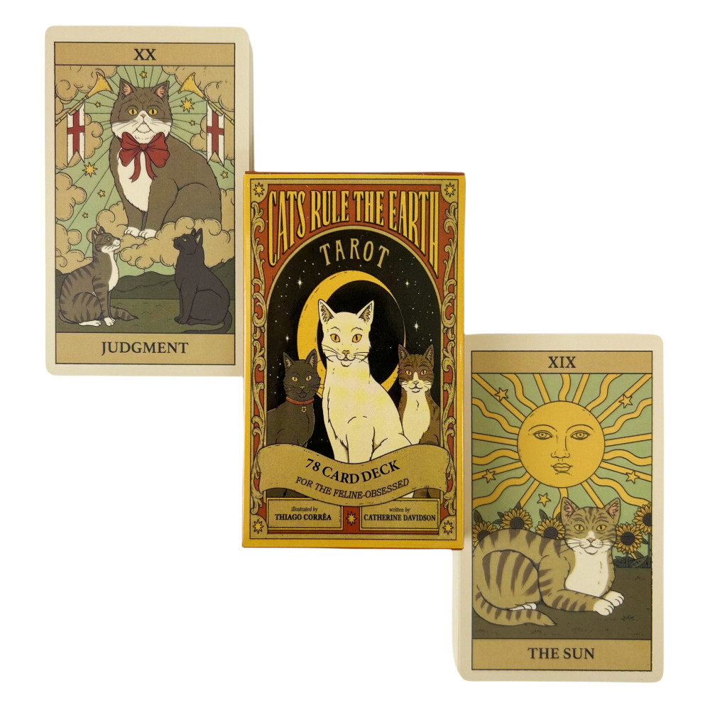 Cats Rule Earth Tarot Cards A 78 Oracle Deck Unique Cards for Cat Lovers and Tarot Enthusiasts Cute 