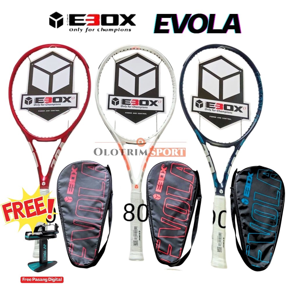 Raket Tenis Ebox EVOLA Tennis 100% ORIGINAL EBOX
