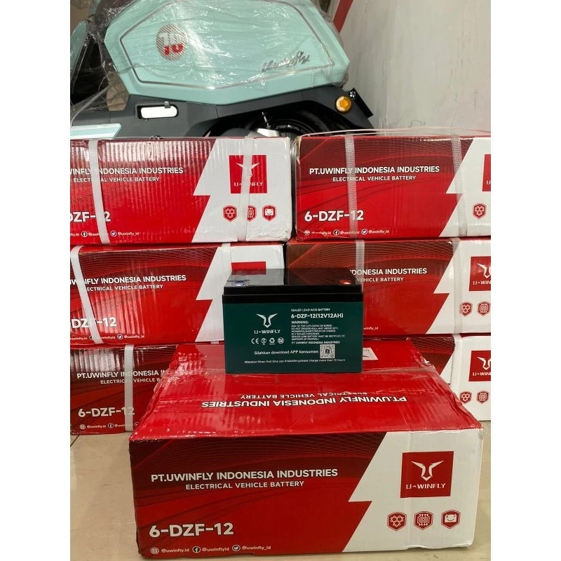 AKI SEPEDA LISTRIK UWINFLY  / BATERAI SEPEDA LISTRIK UWINFLY TIANNENG 12V/12AH Garansi 6 Bulan
