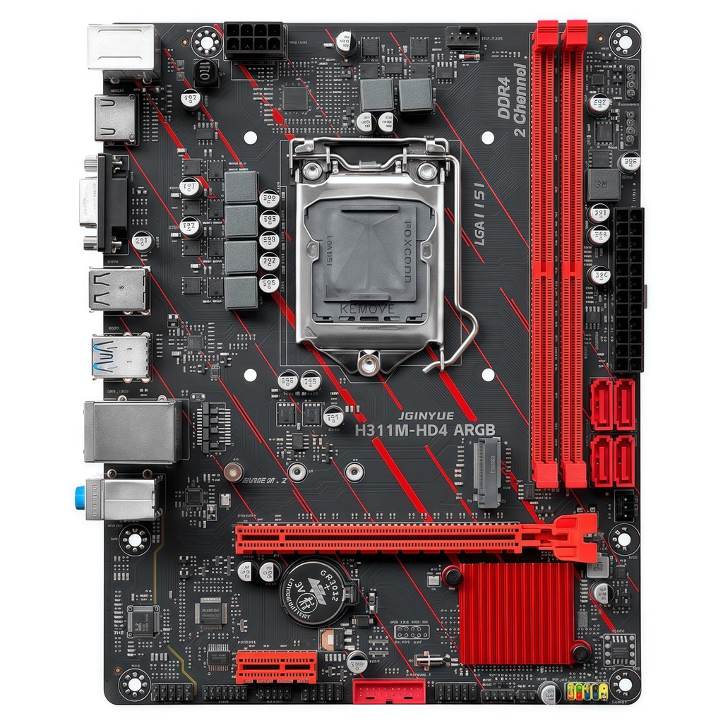 Jingyue H311M-HD4 ARGB motherboard 1151-pin DDR4 memory computer desktop gaming motherboard Core i3 