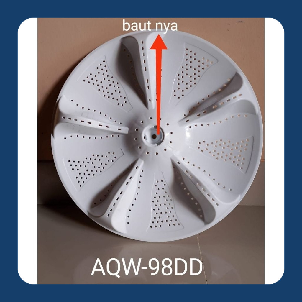 pulsator mesin cuci Aqua AQW - 98DD , AQW - 99DD , AQW - 910 DD Diameter 36cm gigi 11