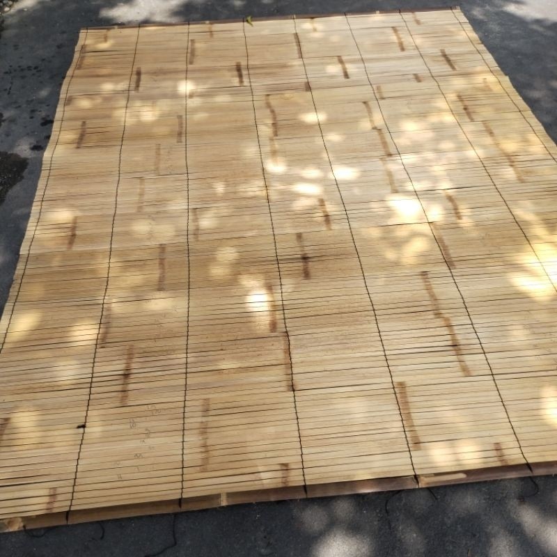 GOSTORE - Tirai bambu kupas 2x2 /2x2,5 /1,8x2 /2x275/ L2x3 lengkap tali buat gulung Tirai bambu