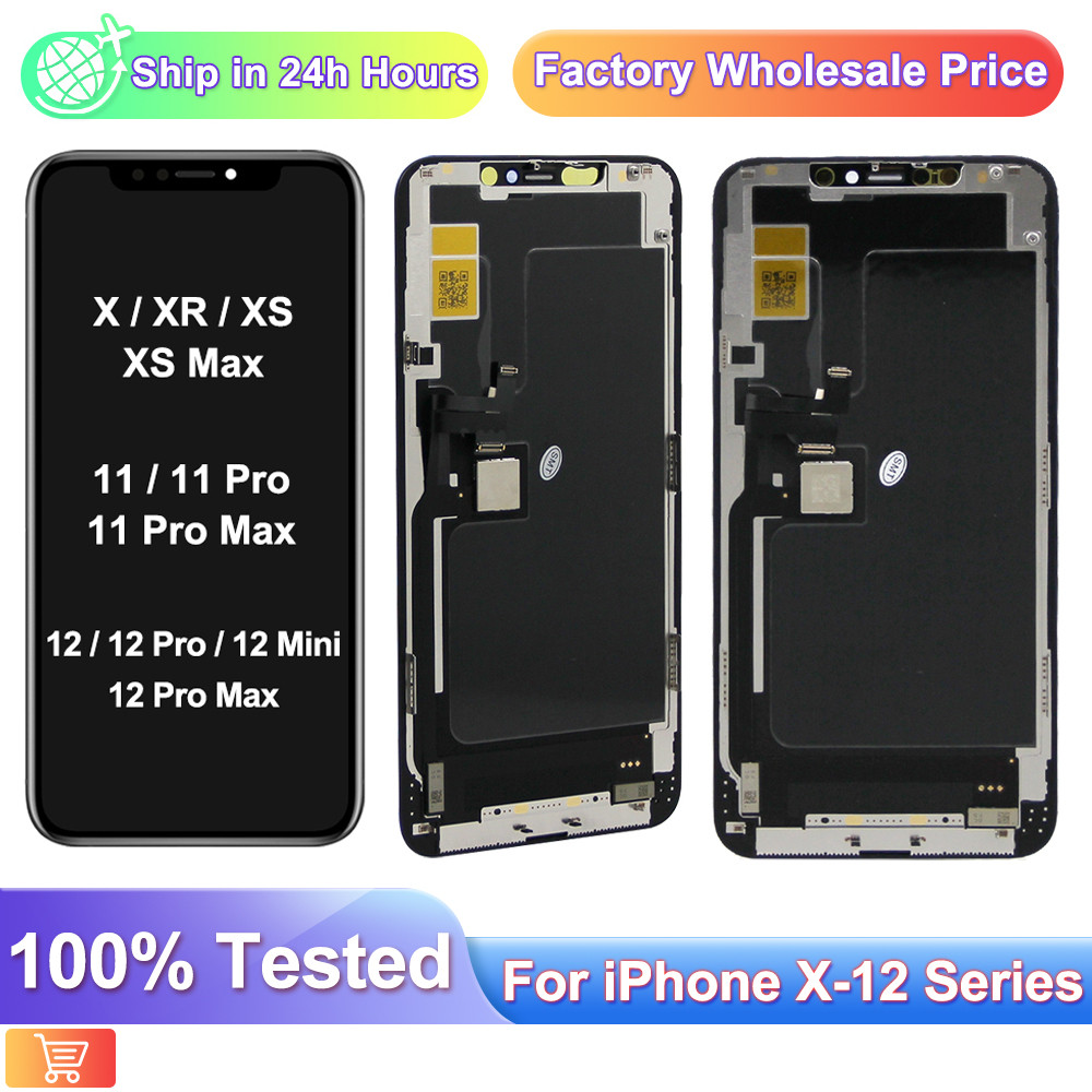 RJ Incell LCD For iPhone X XS XS Max XR Display Tou Screen Digitizer For iPhone 11 Pro Max 12Pro 12m