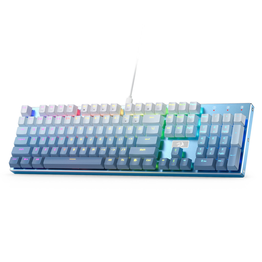 Redragon K556 SE RGB LED Backlit Wired Meanical 104 Keys 3.5mm Sound Absorbing Foams3.5mm Sound Abso