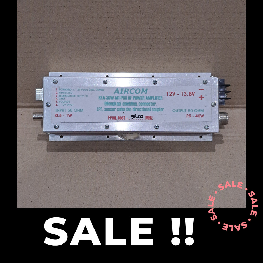 [SALE] Booster Penguat Pemancar FM RFA 30 watt 30W-M1-PRO by Aircom