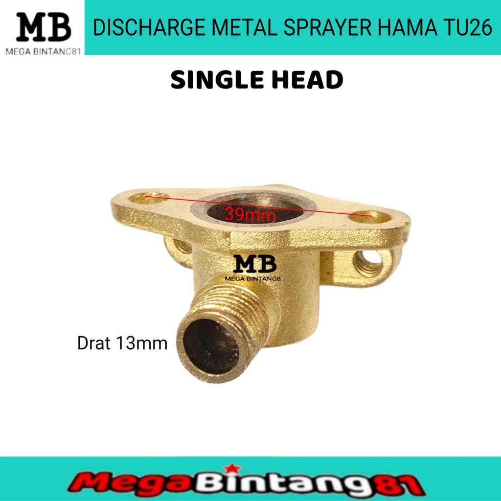 Mesin Sprayer Semprot Pompa hama TU26 777 767 Discharge Metal Left Kiri Right Kanan Sparepart