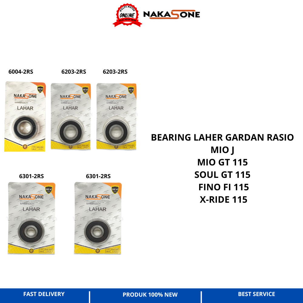 LAHER GARDAN RASIO MIO J MIO GT 115 SOUL GT 115 SET NAKASONE BEARING RASIO MIO J LAHER GEARBOX MIO J