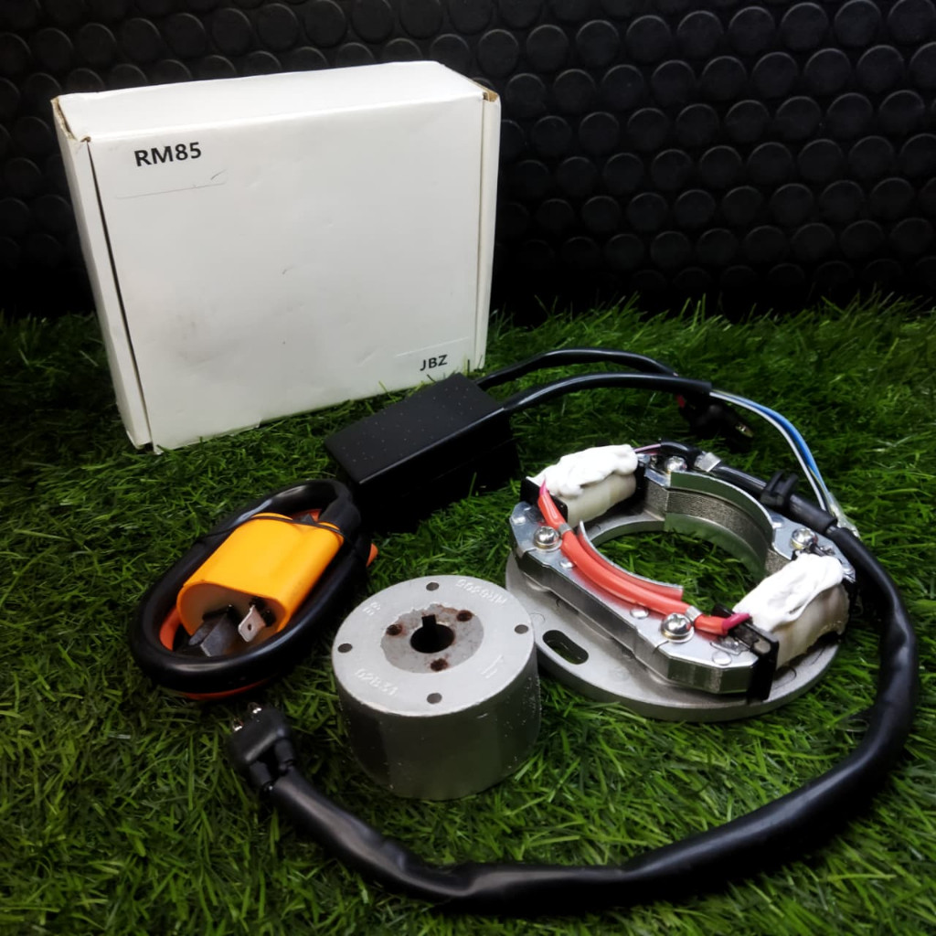 SPUL/SPOOL SET MAHNIT SUZUKI RM85 SPUL PENGAPIAN RM 85 PLUS MAGNET MAGNIT SUZUKI RM85