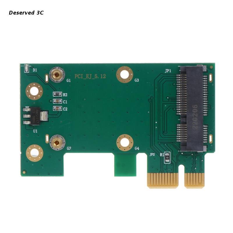 PCI- Express WIFI  Adapter Green Etion PCIE to Mini PCIE Riser Card