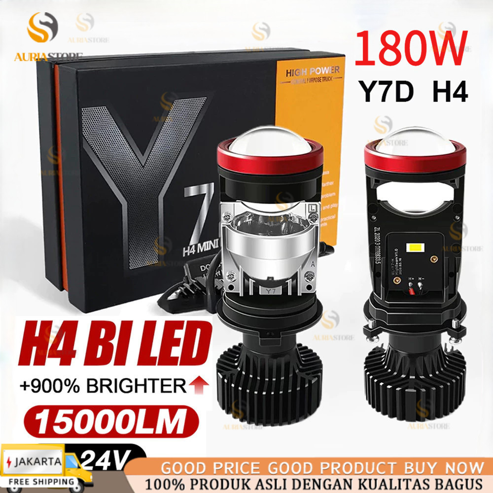 REKOMENDASI Projie Led Mobil Mini Projie Y7D H4 Mobil Super Terang Lampu Led Mobil Utama Kabut