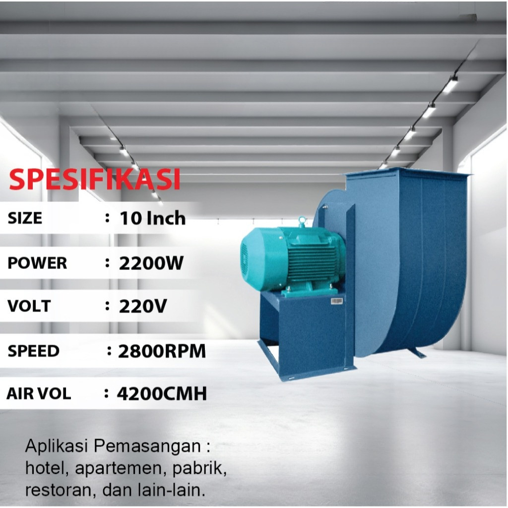 Kipas Hisap Blower Centrifugal Blower Fan Keong Hisap Udara