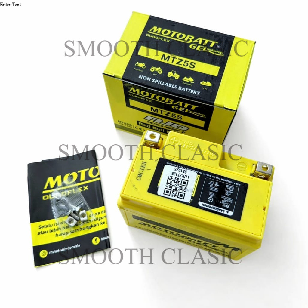 Aki Motor Motobatt MTZ5S Gel Beat Fi / Beat Karbu 12V Maintenance Free Kering Original