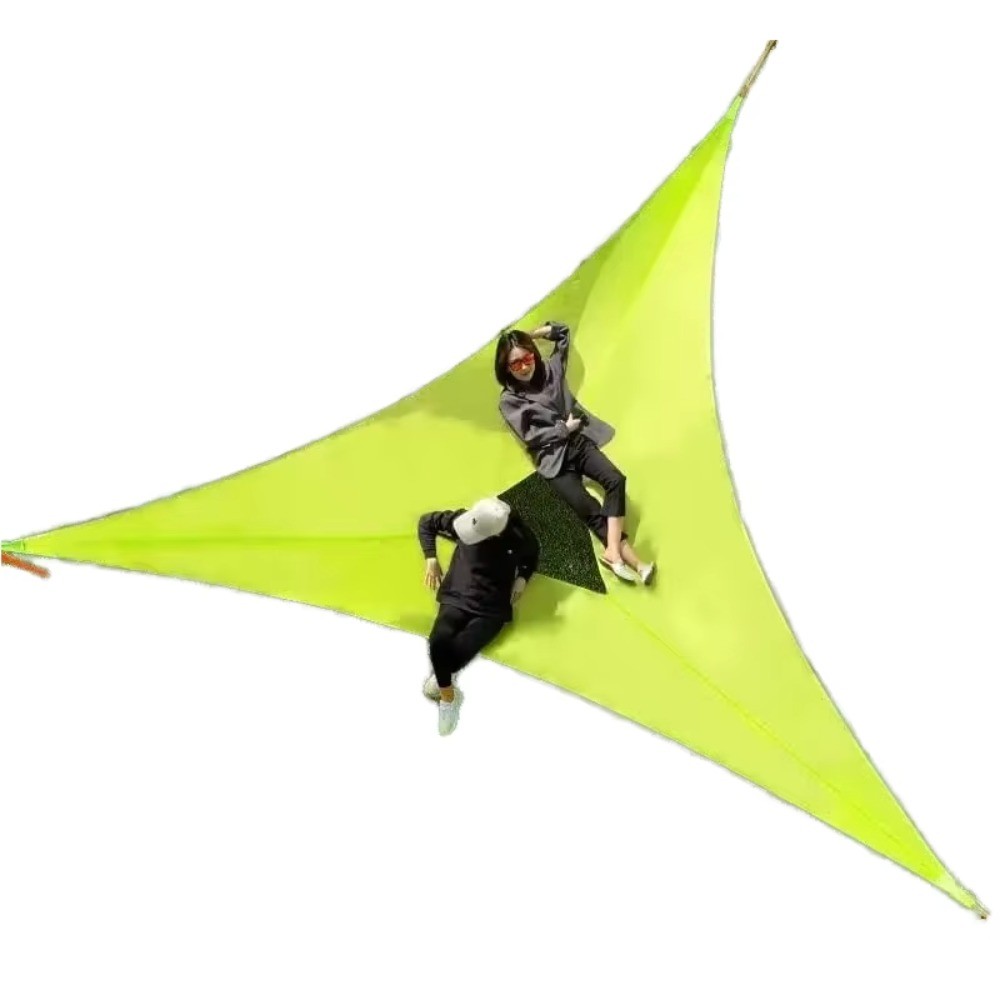Multi Person Triangle Hammock Portable Mesh Hanging Tree Tent Outdoor Camping Hammock