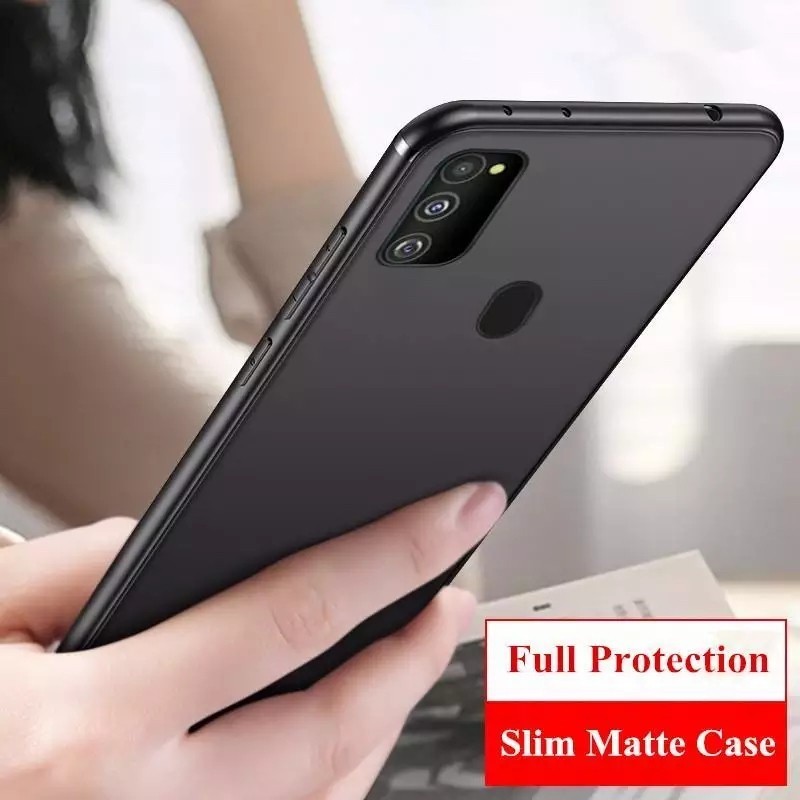 CASE SAMSUNG M30S M21 M30 S SOFT CASE SLIM MATTE SOFT BLACK DOFF