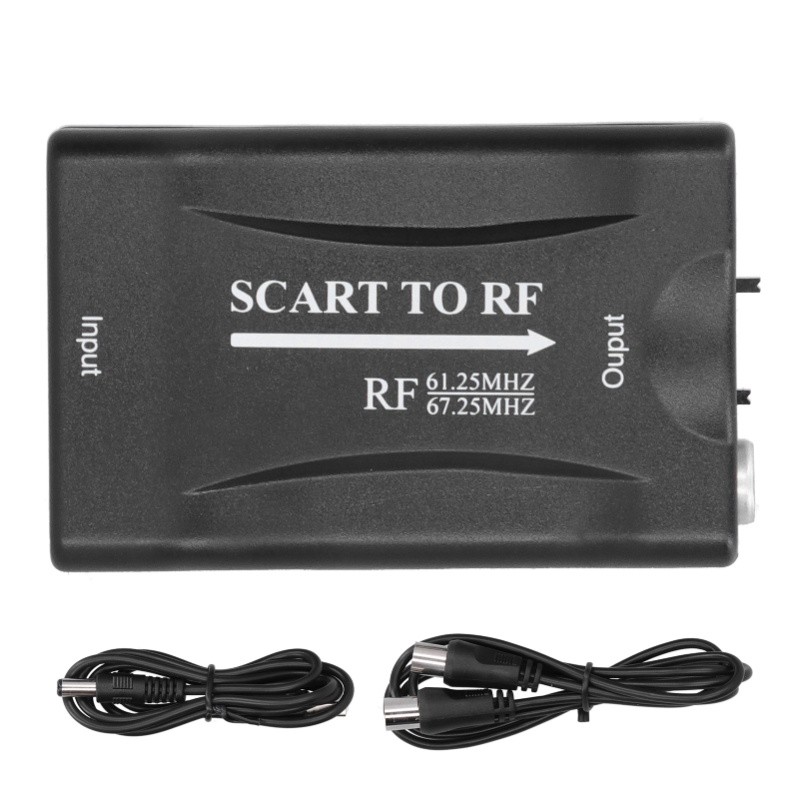 SCART To For RF Video Adapter For RF 6725Mhz6125Mhz Output Converter For TV Box