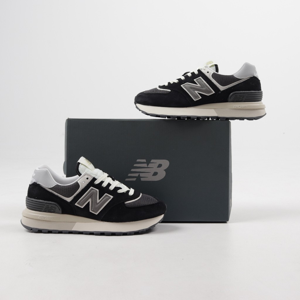 Sepatu  New Balance U574LGG1 Legacy Black Grey White - NB 574