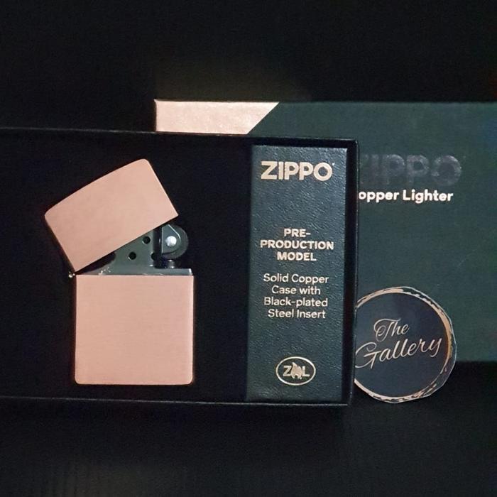 48107 ORIGINAL ZIPPO REG BRUSHED FINISH COPPER LIGHTER