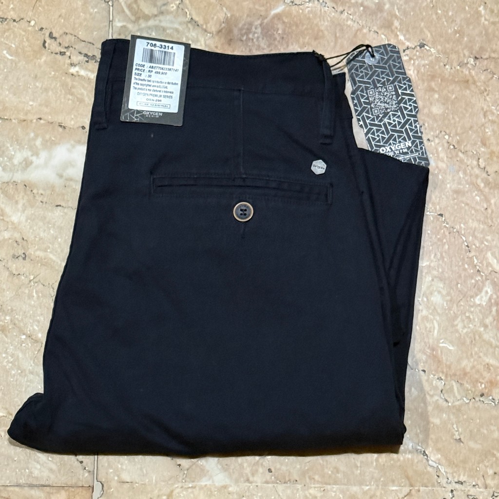Celana Panjang Katun Pria Oxygen Denim Original 706 Slim Fit  706-3314