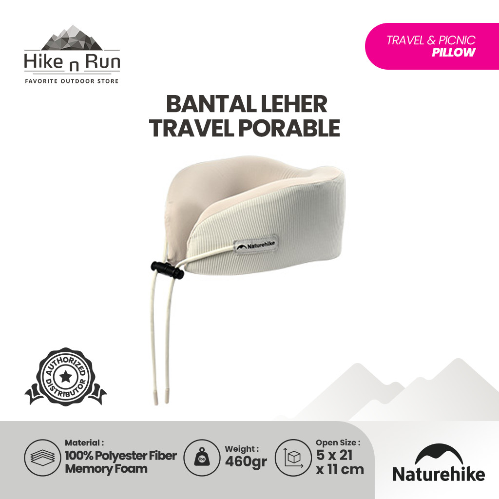 Naturehike Bantal Leher Travel CNK2450WS019 Memory Foam Ultralight Bantal Pesawat Portable