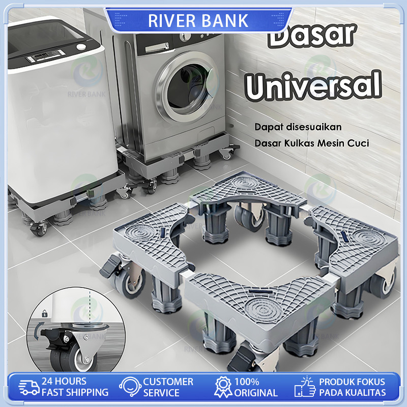 Alas Mesin Cuci Stainless Steel yang Dapat Disesuaikan / Alas Kulkas, Dudukan Mesin Cuci /kaki kulka